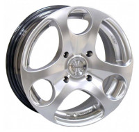 Диски Racing Wheels H-344 W6 R14 PCD4x100 ET35 DIA67.1 silver